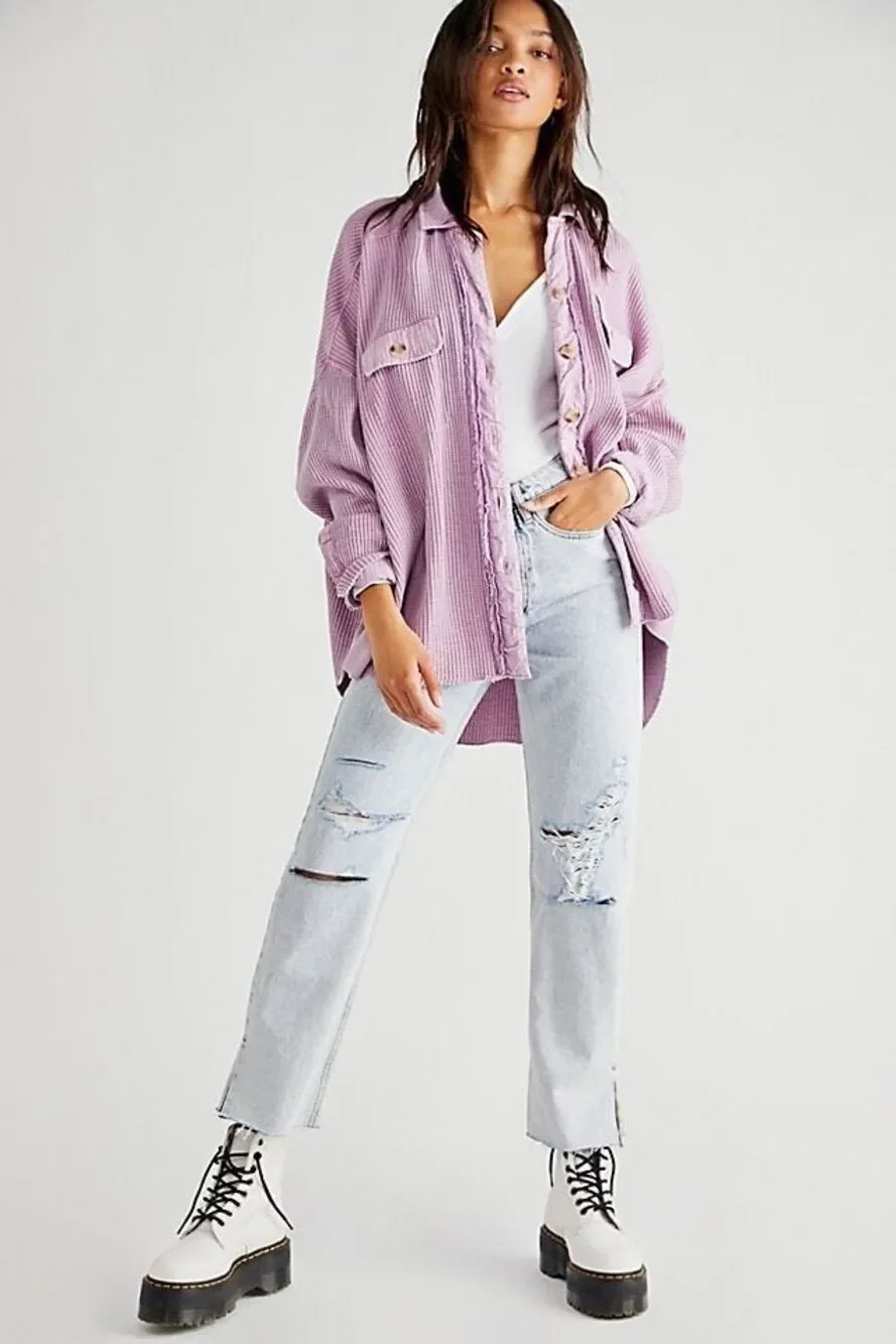 Free People One Scout Jacket Lavender Size XL